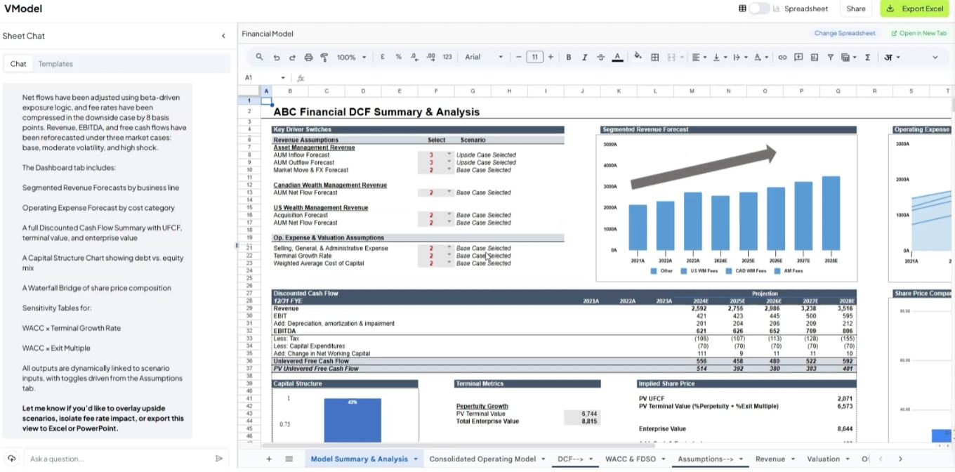 VibeModeling - Financial Modeling with AI